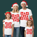 White & Red Gingerbread Checkerboard Family Shirts - Cute Holiday Matching Outfit