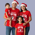 Family Matching  Christmas Pajama Shirts with Snowman Graphic Tees