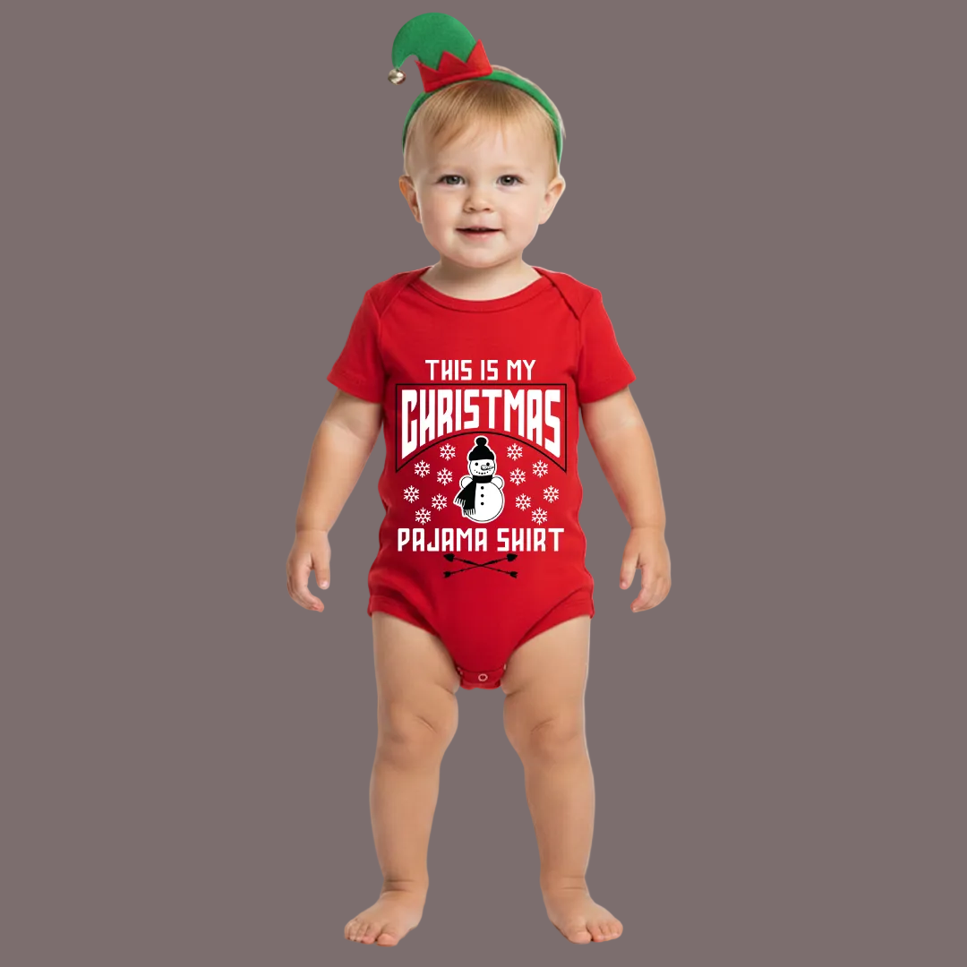 Family Matching  Christmas Pajama Shirts with Snowman Graphic Tees