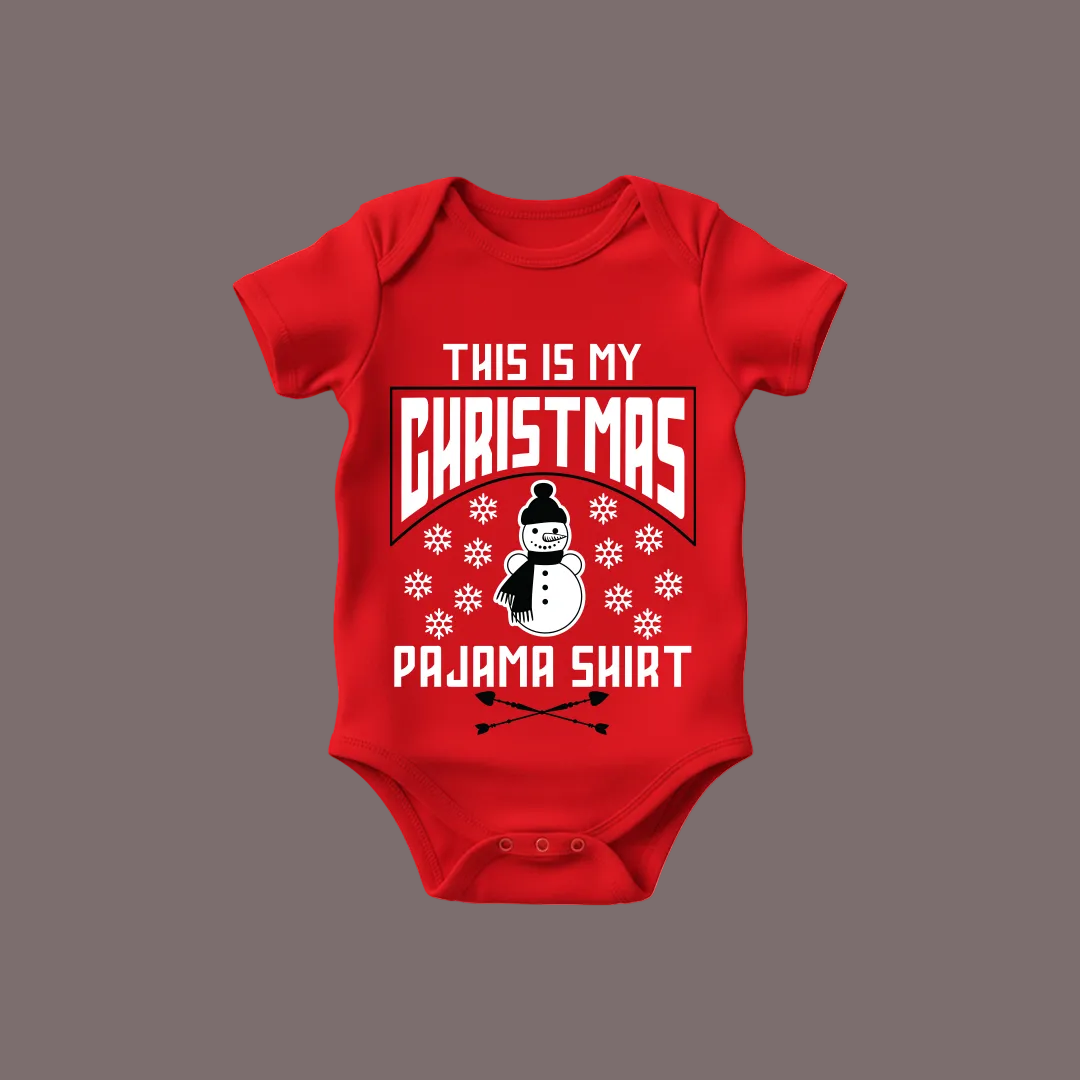 Family Matching  Christmas Pajama Shirts with Snowman Graphic Tees
