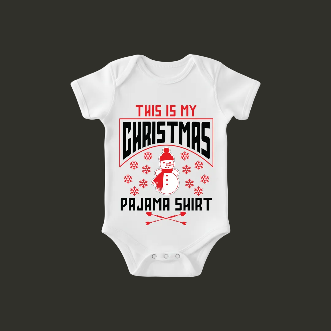 Family Matching  Christmas Pajama Shirts with Snowman Graphic Tees