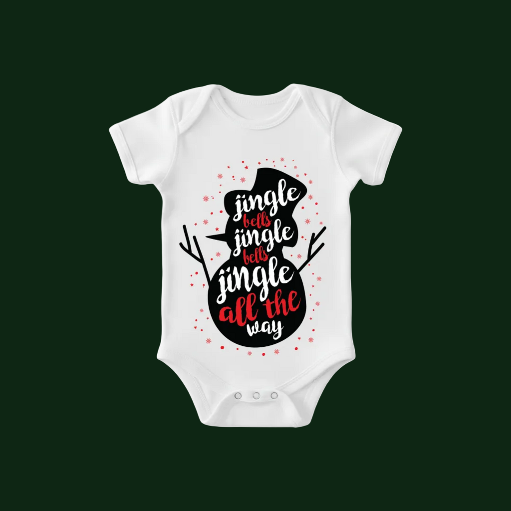 Red Christmas Family Tees  Snowman "Jingle Bells" Theme