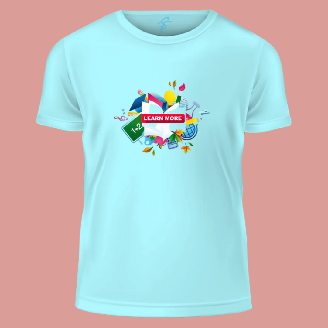 LEARN, T-Shirt,100% Cotton