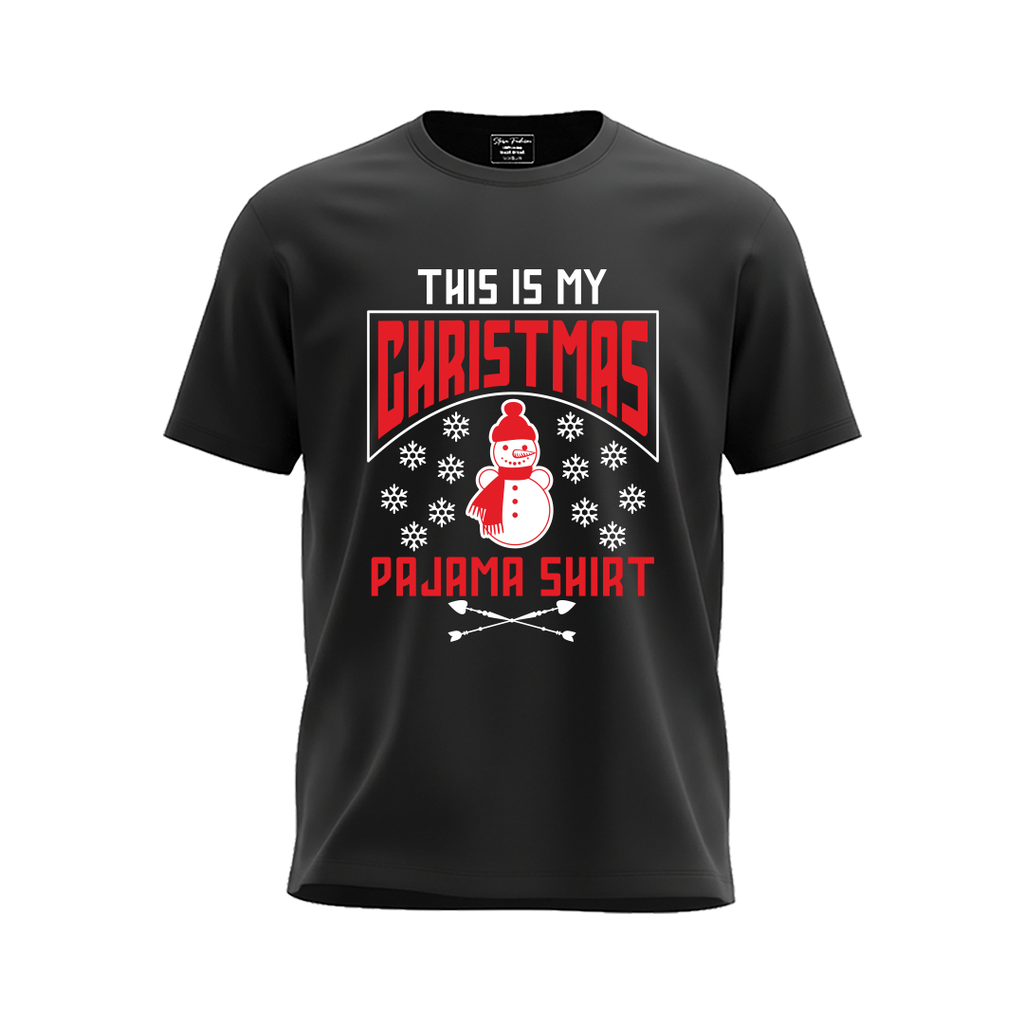 Family Matching  Christmas Pajama Shirts with Snowman Graphic Tees
