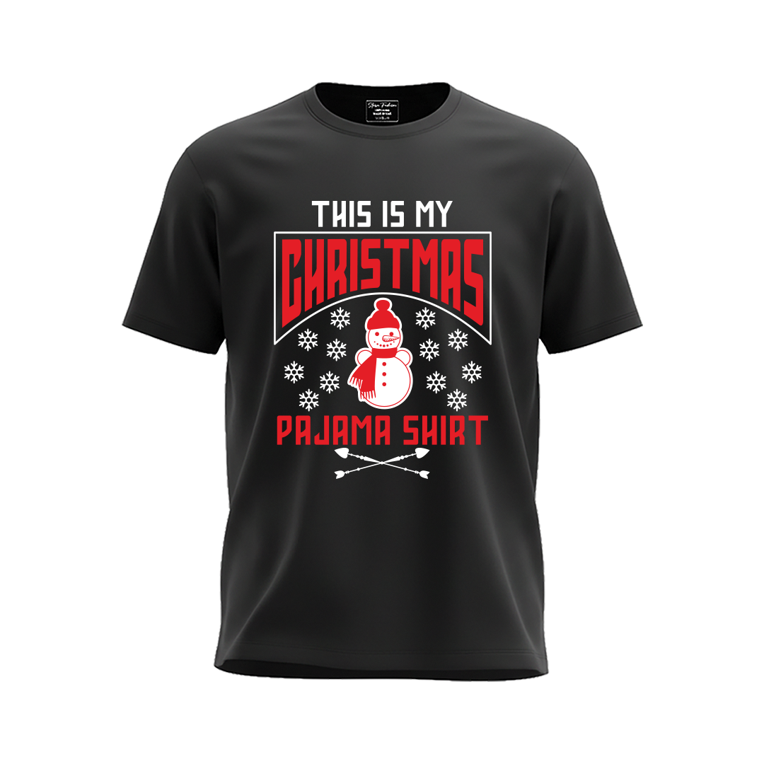 Family Matching  Christmas Pajama Shirts with Snowman Graphic Tees