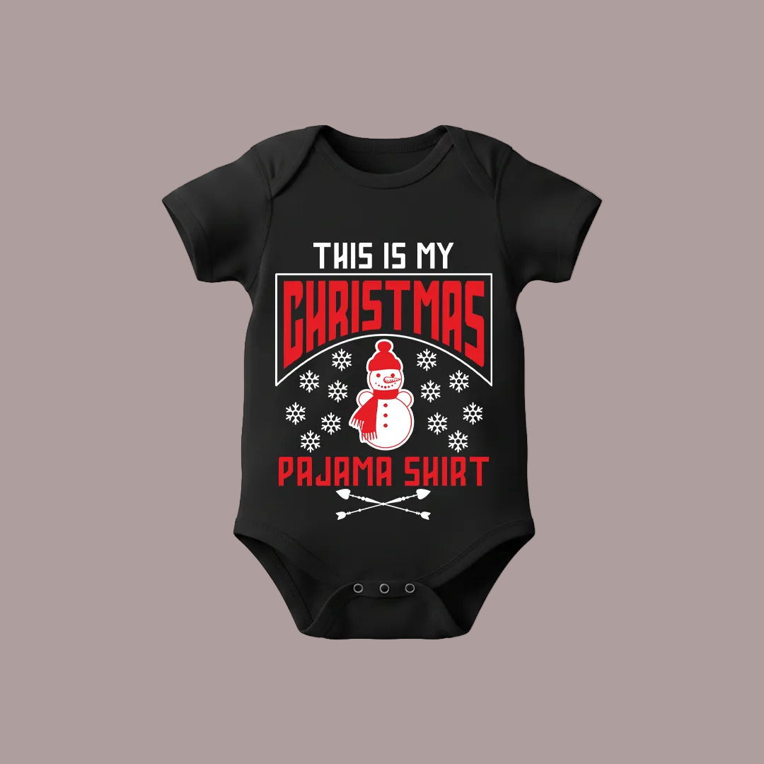 Family Matching  Christmas Pajama Shirts with Snowman Graphic Tees