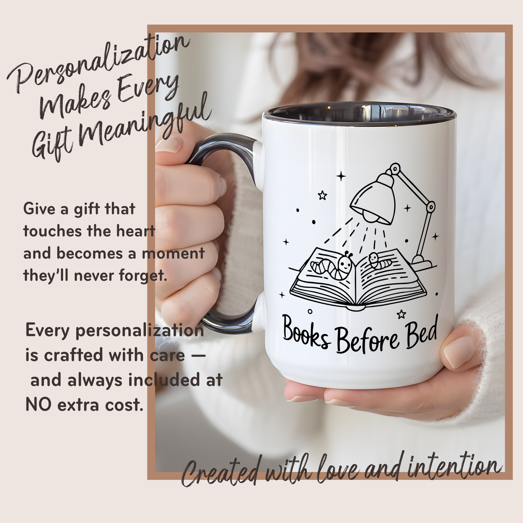 Books Before Bed Mug – Funny Book Lover Coffee Cup – Cozy Reading Gift – Ringer Mug 11oz 15oz |Mug 100