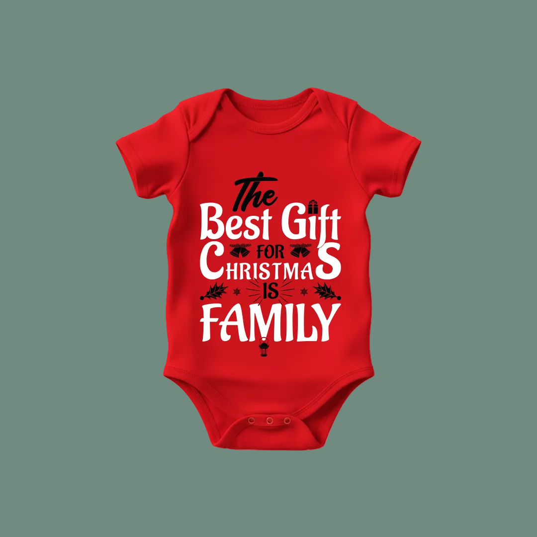 "The Best Gift for Christmas is Family" Coordinating Holiday Shirts for Adults  Kids & Rompers