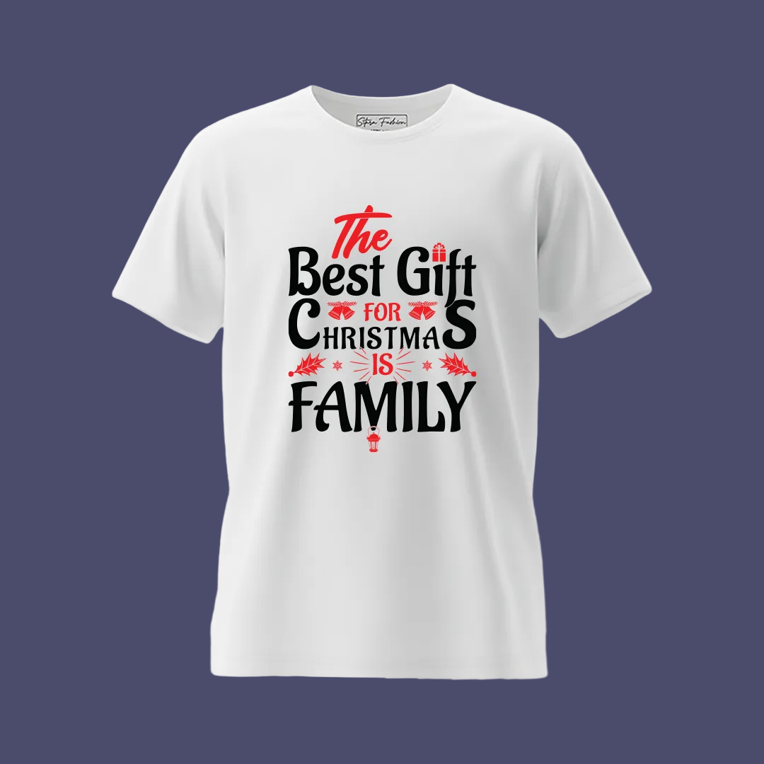 "The Best Gift for Christmas is Family" Coordinating Holiday Shirts for Adults  Kids & Rompers