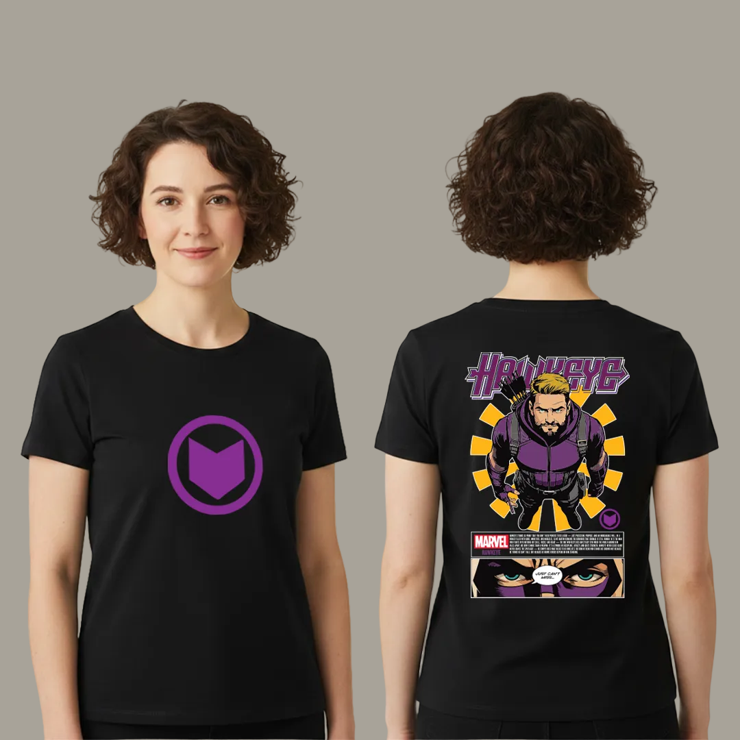 Marvel Hawkeye Graphic T-Shirt - Clint Barton "Precision Over Power" Tees