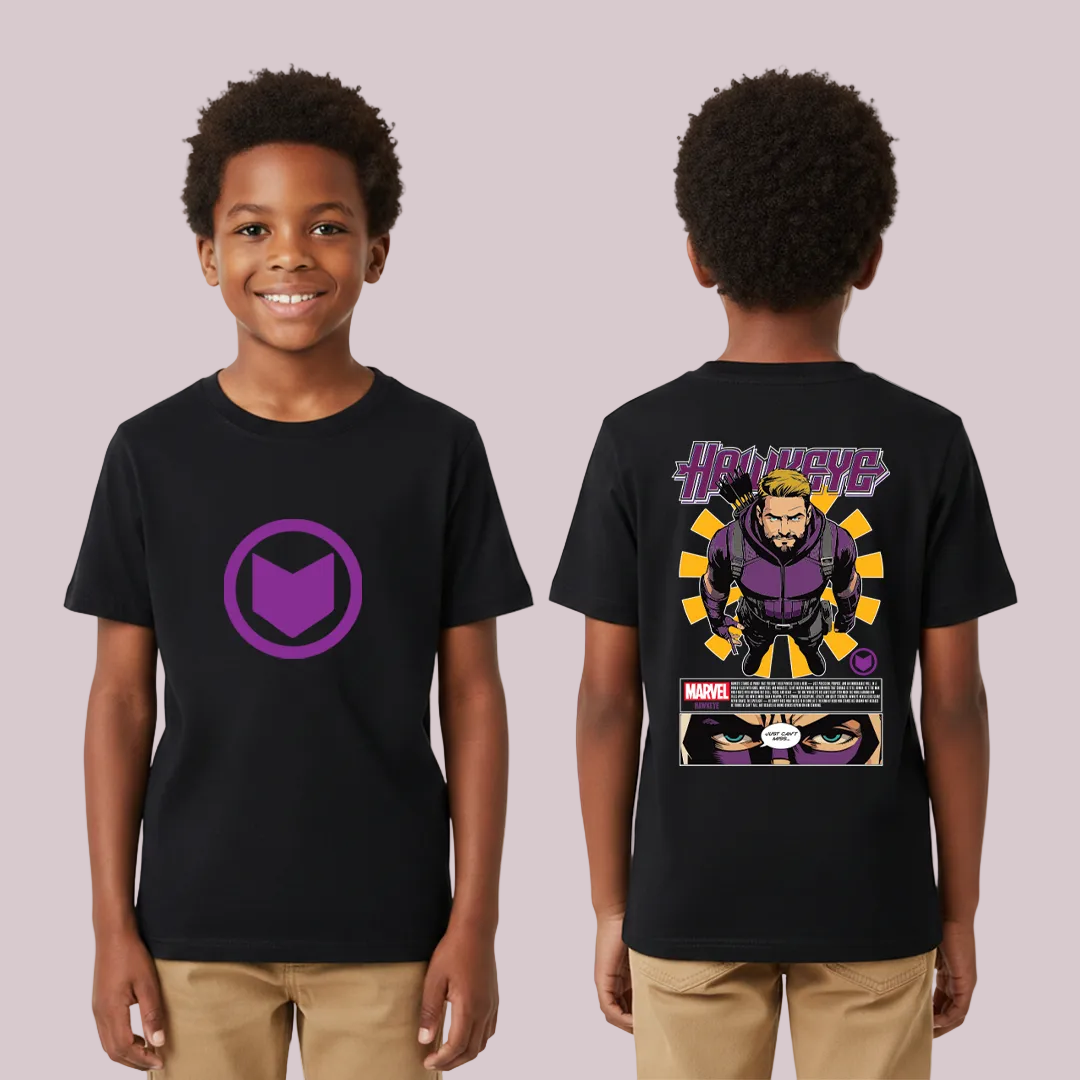 Marvel Hawkeye Graphic T-Shirt - Clint Barton "Precision Over Power" Tees