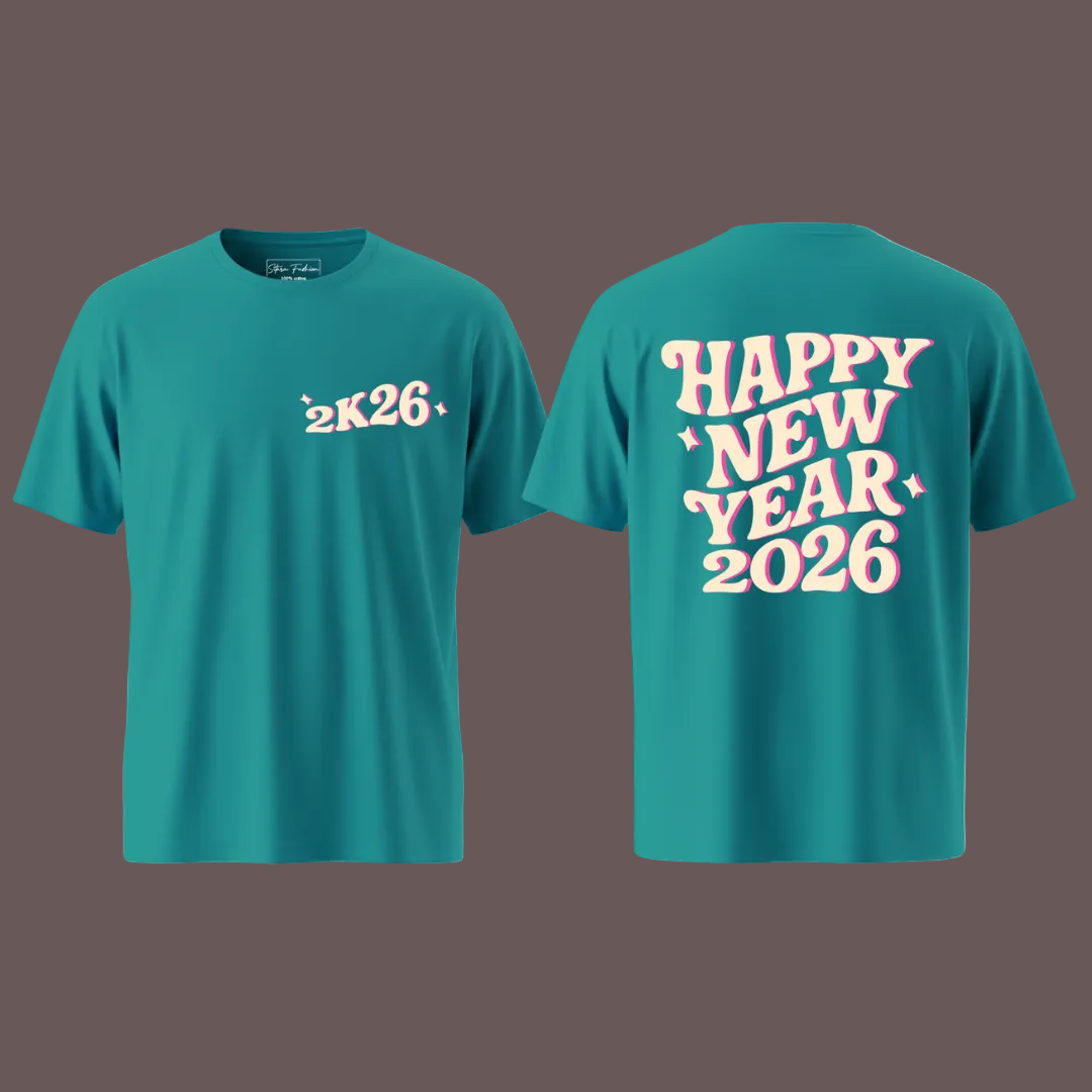 Matching Family 2K26 New Year T-Shirt Set – Festive New Year's Eve T-shirts for Mom, Dad, Kids, and Baby Rompers – Soft Cotton 2026 Celebration Graphic Tees and Onesie