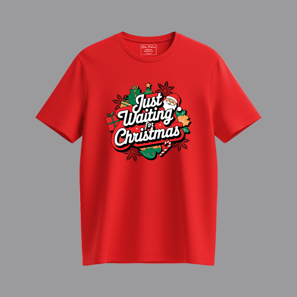 Just Waiting for Christmas Matching T-Shirt Matching Family outfit