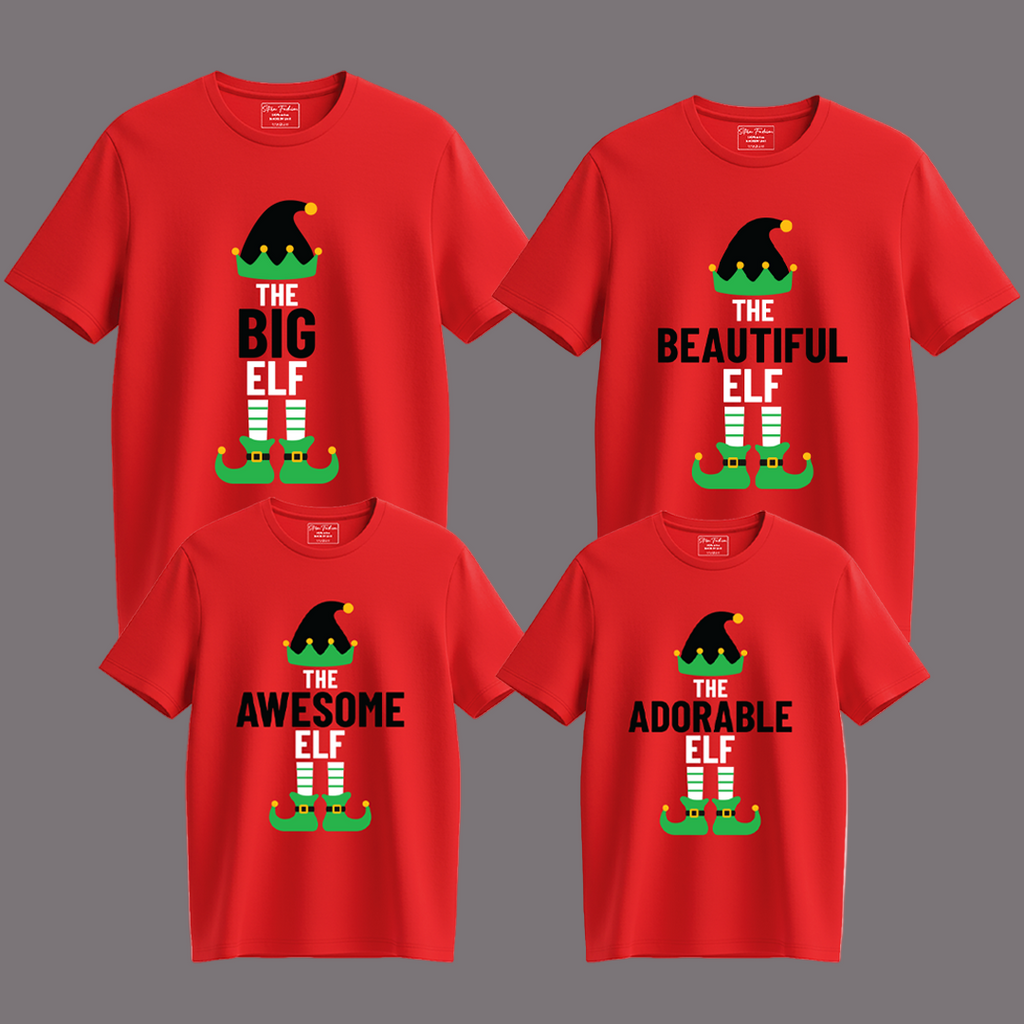 THE ELF FAMILY TSHIRT FOR FAMILY | ELF TSHIRT INDIVIDUAL- 1PCS