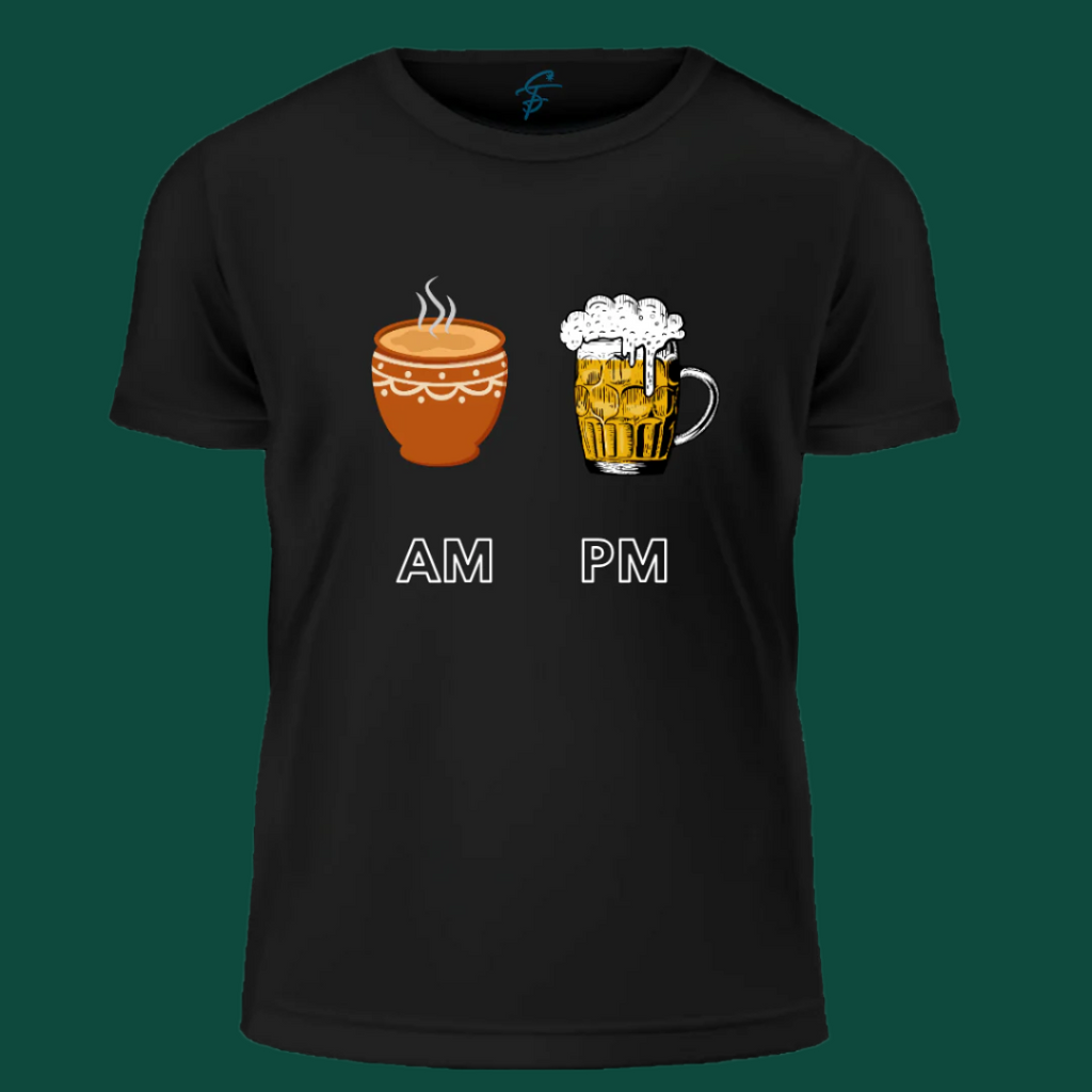 Enjoy every AM & PM - Vibe Wear T-Shirt, 100% Cotton