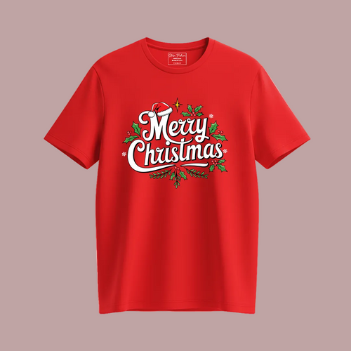 "Merry Christmas" Family Apparel Collection - Unisex Adult and Kids and Infant Tees
