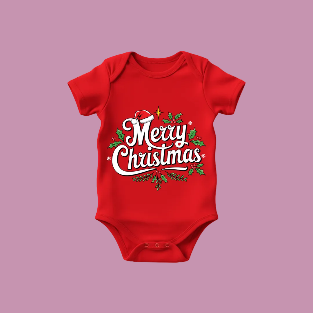 "Merry Christmas" Family Apparel Collection - Unisex Adult and Kids and Infant Tees