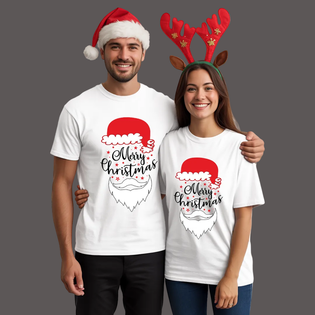 Adorable Family Christmas Photo Shoot Outfits | Merry Christmas Matching T-Shirts