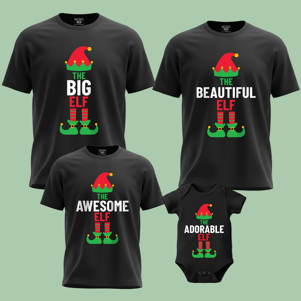 THE ELF FAMILY TSHIRT FOR FAMILY | ELF TSHIRT INDIVIDUAL- 1PCS