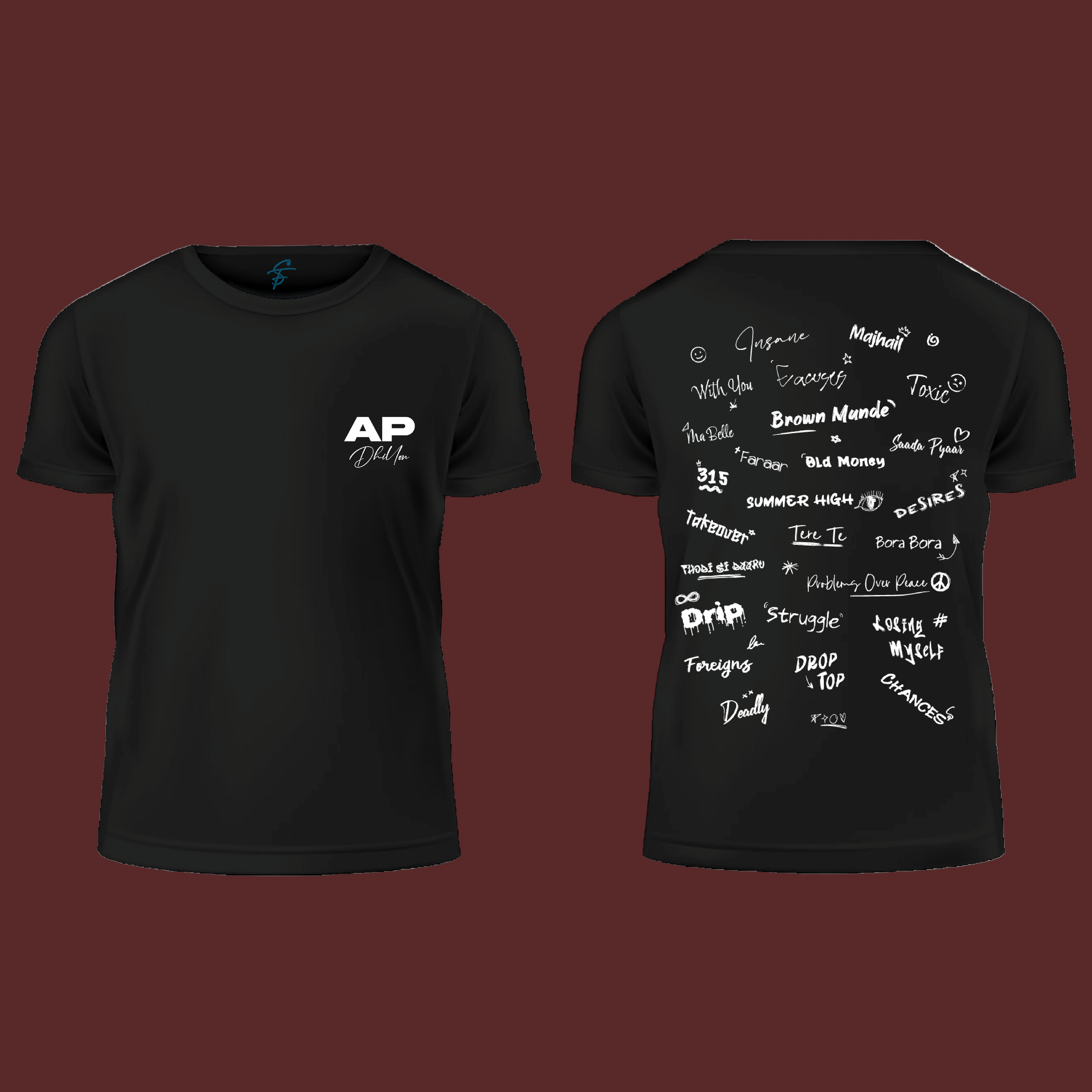 AP Scribble, T-Shirt, 100% Cotton
