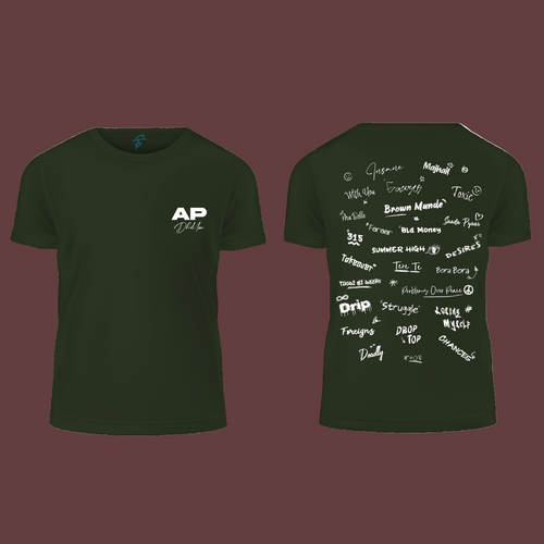 AP Scribble, T-Shirt, 100% Cotton