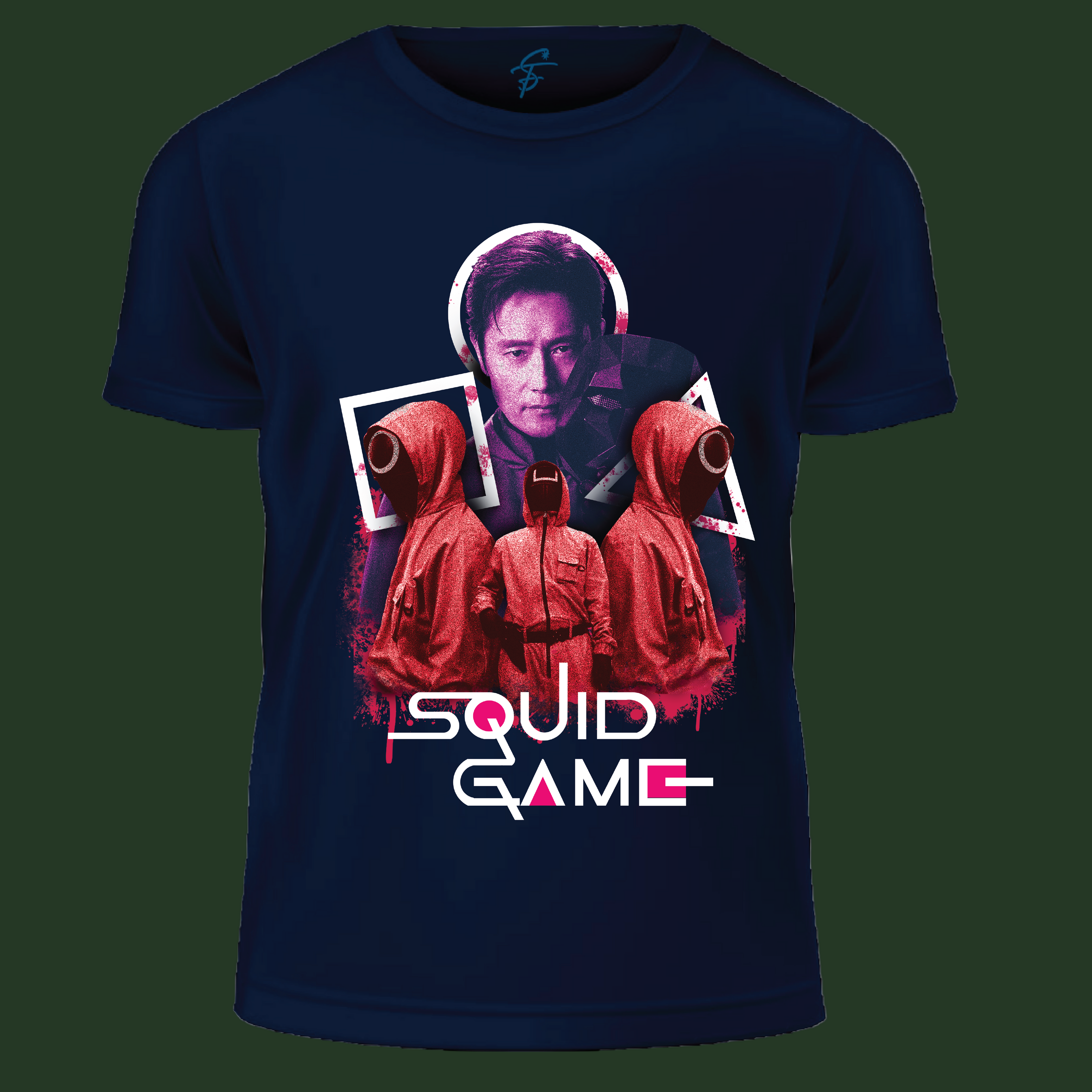 Squid Game : Iconic Red Guard & Frontman Tee, 100% COTTON